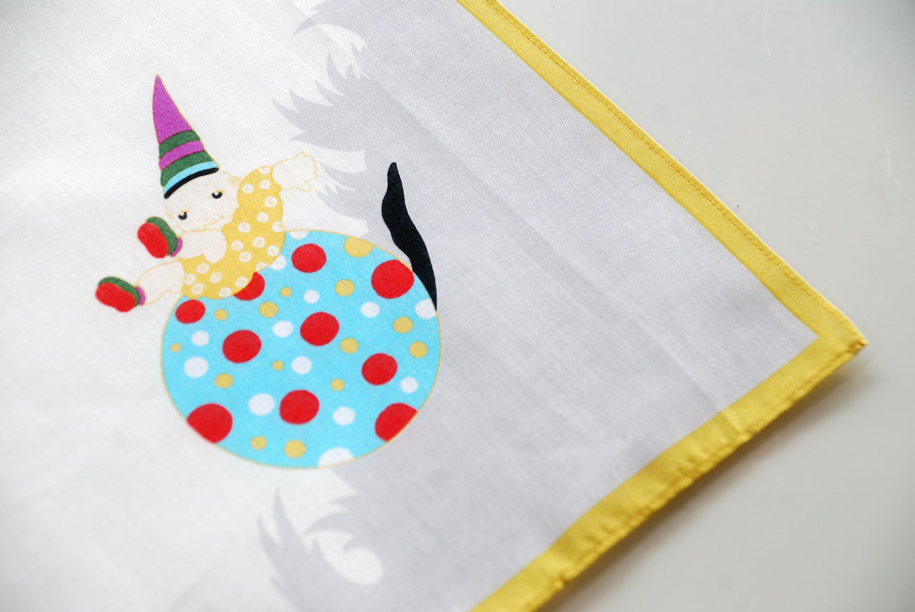 岡重のハンカチ/バンダナ キューピー黄