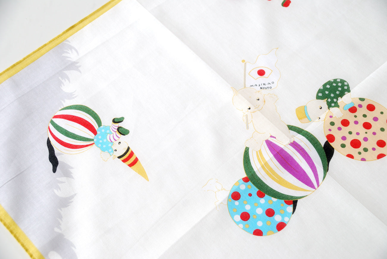 岡重のハンカチ/バンダナ キューピー黄