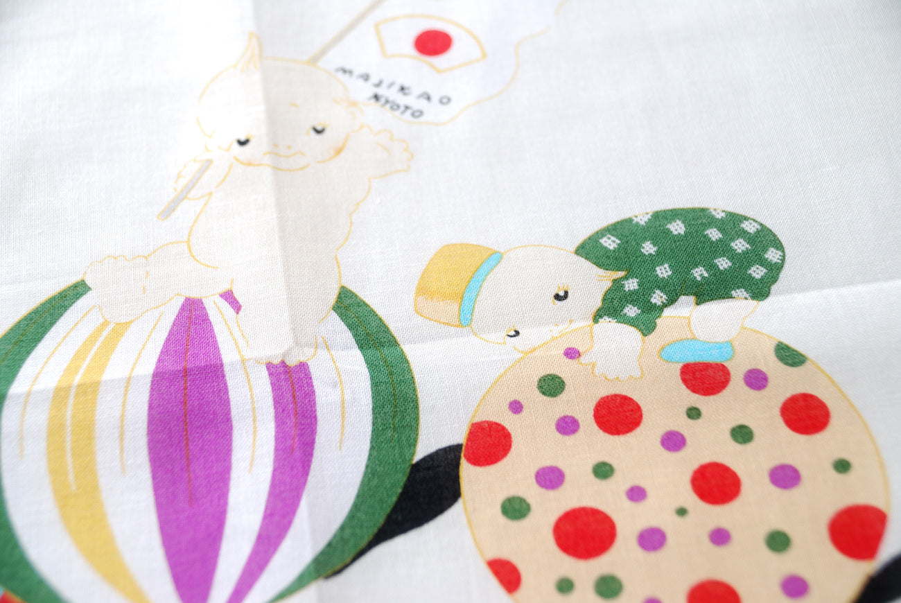 岡重のハンカチ/バンダナ キューピー黄